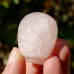 Gemmy Rose Quartz Crystal Skull