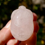Gemmy Rose Quartz Crystal Skull