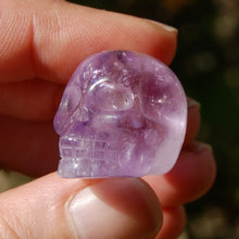 Load image into Gallery viewer, Mini Amethyst Crystal Skull
