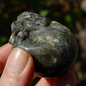 Purple Labradorite Crystal Skull