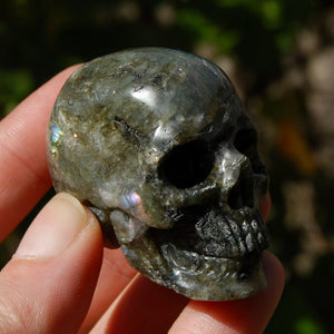 Purple Labradorite Crystal Skull