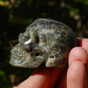 Purple Labradorite Crystal Skull