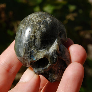 Purple Labradorite Crystal Skull