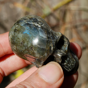 Purple Labradorite Crystal Skull