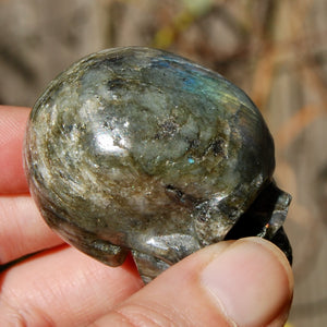 Purple Labradorite Crystal Skull