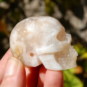 Sakura Agate Crystal Skull