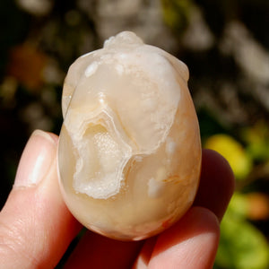 Sakura Agate Crystal Skull