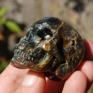 Labradorite Crystal Skull