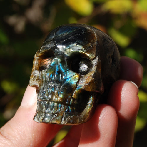 Labradorite Crystal Skull