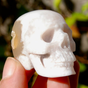 Sakura Agate Crystal Skull