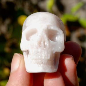 Sakura Agate Crystal Skull