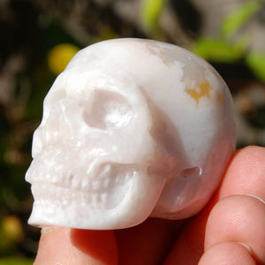 Sakura Agate Crystal Skull