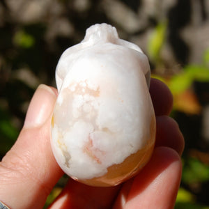 Sakura Agate Crystal Skull