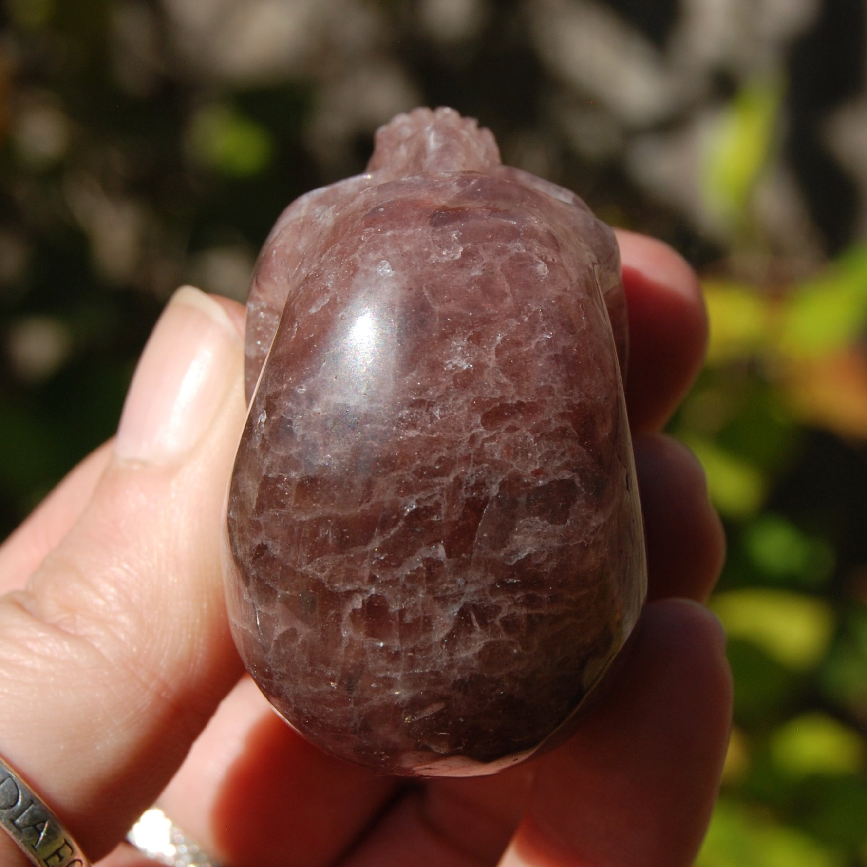 Strawberry Quartz Crystal Skull