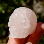 Gemmy Rose Quartz Crystal Skull