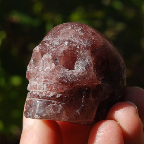 Strawberry Quartz Crystal Skull