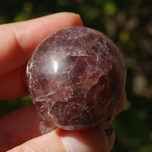 Strawberry Quartz Crystal Skull