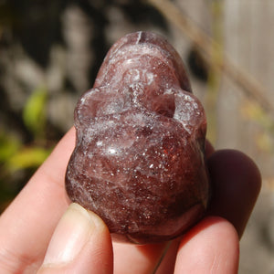 Strawberry Quartz Crystal Skull