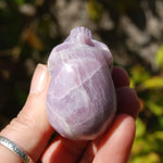 Lepidolite Carved Crystal Skull