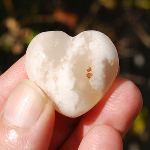 Sakura Agate Crystal Heart 