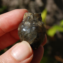 Load image into Gallery viewer, ONE 1.25in Labradorite Anatomical Heart Realistic Crystal Carving
