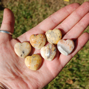 Crazy Lace Agate Crystal Heart