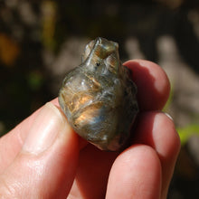 Load image into Gallery viewer, ONE 1.25in Labradorite Anatomical Heart Realistic Crystal Carving
