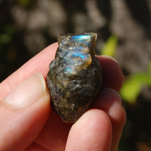 Load image into Gallery viewer, ONE 1.25in Labradorite Anatomical Heart Realistic Crystal Carving
