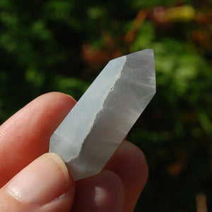 DT Dow Channeler Blue Amphibole Quartz Crystal, Blue Angel Phantom Quartz