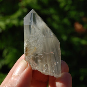 Blue Amphibole Quartz Crystal