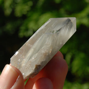 Blue Amphibole Quartz Crystal