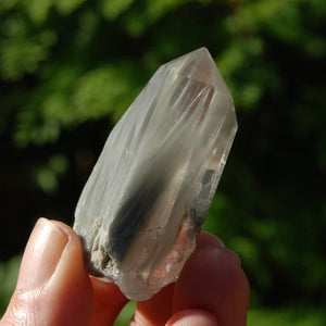 Blue Amphibole Quartz Crystal