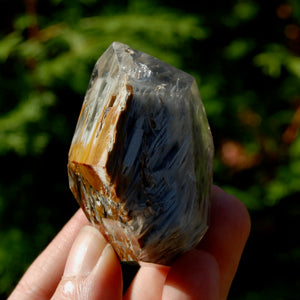 Blue Amphibole Quartz Crystal