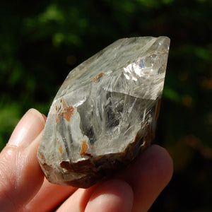 Blue Amphibole Quartz Crystal