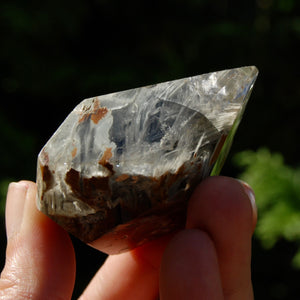 Blue Amphibole Quartz Crystal