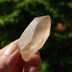 Pink Shadow Smoky Lemurian Crystal, Brazil