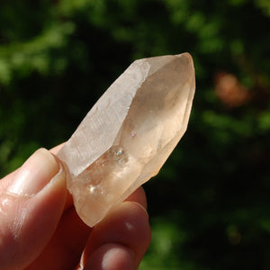 Pink Shadow Smoky Lemurian Crystal, Brazil