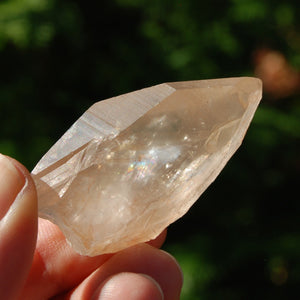 Pink Shadow Smoky Lemurian Crystal, Brazil