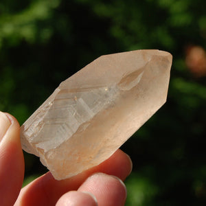 Pink Shadow Smoky Lemurian Crystal, Brazil