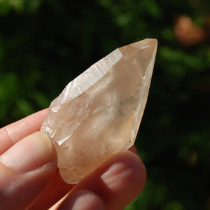 Pink Shadow Smoky Lemurian Crystal, Brazil