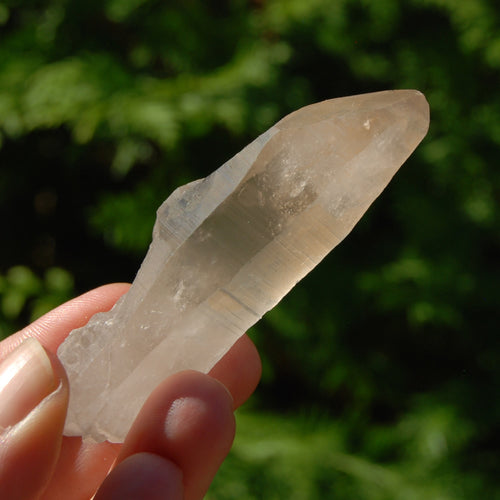 Pink Shadow Smoky Lemurian Seed Quartz Crystal