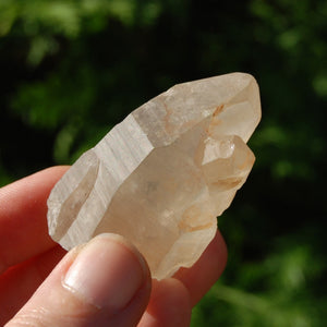 Pink Shadow Lemurian Quartz Crystal