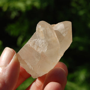 Pink Shadow Lemurian Quartz Crystal