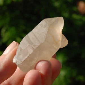 Pink Shadow Lemurian Quartz Crystal