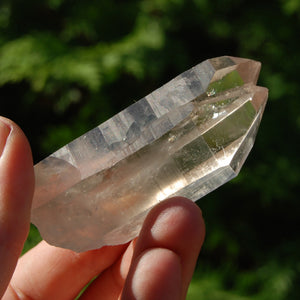 Isis Face Tantric Twin Smoky Lemurian Seed Quartz Crystal