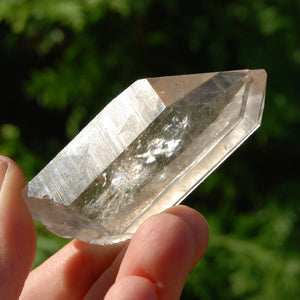 Isis Face Tantric Twin Smoky Lemurian Seed Quartz Crystal