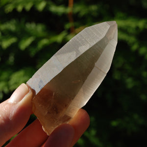 Pink Shadow Smoky Lemurian Seed Quartz Crystal Laser