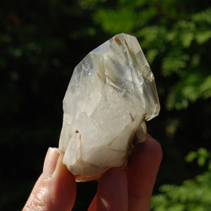 Blue Amphibole Quartz Crystal