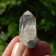 Load image into Gallery viewer, RARE Trans Channeler Blue Amphibole Quartz Crystal Mini Tower
