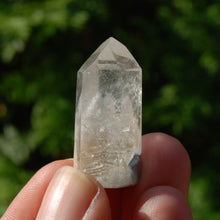 Load image into Gallery viewer, RARE Trans Channeler Blue Amphibole Quartz Crystal Mini Tower
